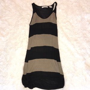 striped tight knit dress